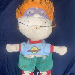 Rugrats Chuckie Vintage Plush 1998 Nickelodeon 9” Beanbag Plush Doll Viacom