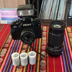 Zenit 112 SOVIET CAMERA with Pentax-A Telephoto Lens