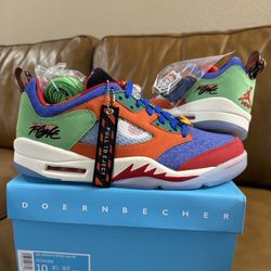 New* 2022 Air JORDAN 5 Retro Low "Doernbecher Michael" MENS Size 10 US - OG All DS