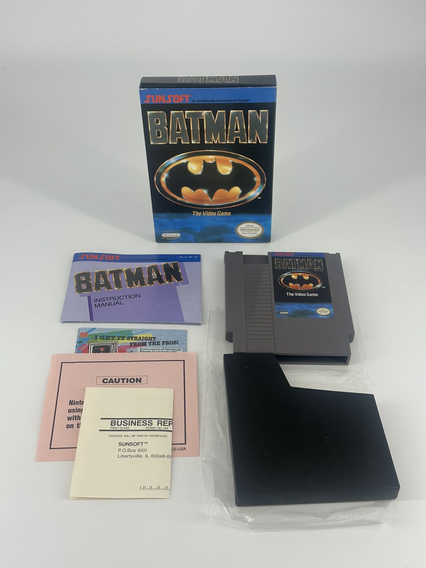 Batman The Video Game NES Nintendo CIB Complete In Box Near Mint