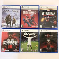 Ps5 Games Like New The prices are in the photos. Available Today 
