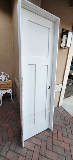 White 3-Panel Interior Door with Frame