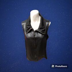 Women's Black Vest By For Cynthia