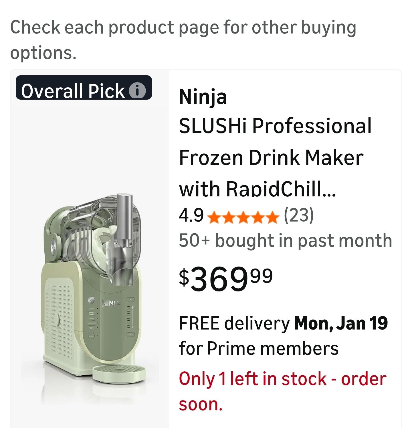 Ninja Slushi Machine