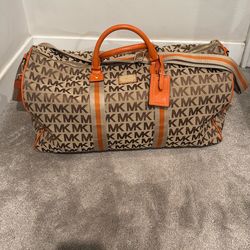 Michael Kors Duffle Overnight Bag - Orange