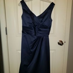 David's Bridal Size 8 Marine Bridesmaid Dress