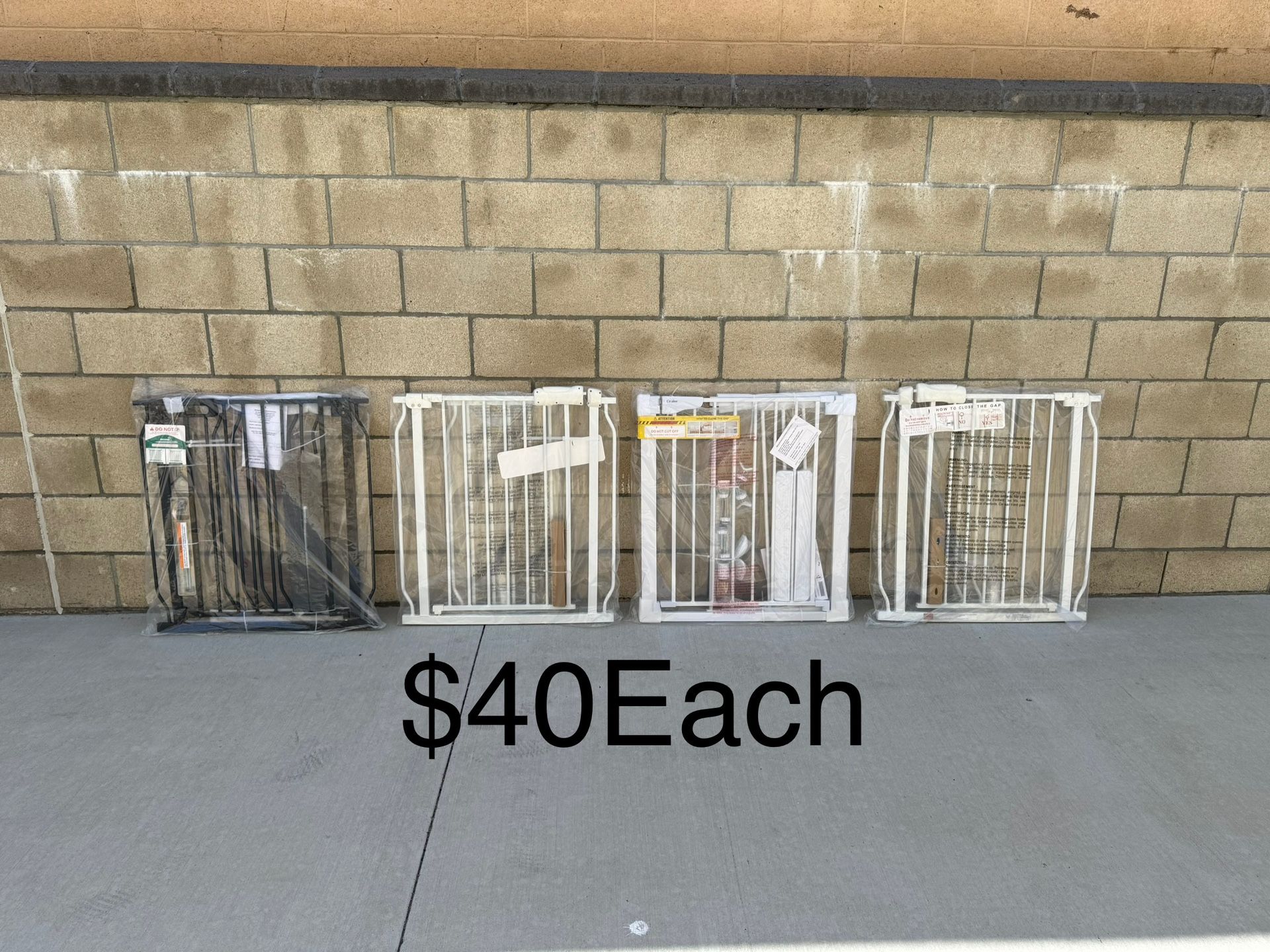 NEW Baby/Pet Gate, Auto Close Dog Gate for, Stairs & Doorway, Easy Walk Through Pet Gate **$40 Each**
