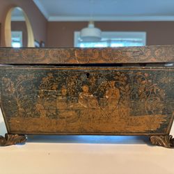 Regency-Era Chinoiserie Tea Caddy