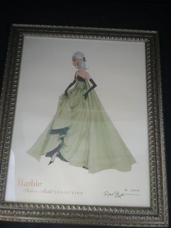 Barbie fashion framed