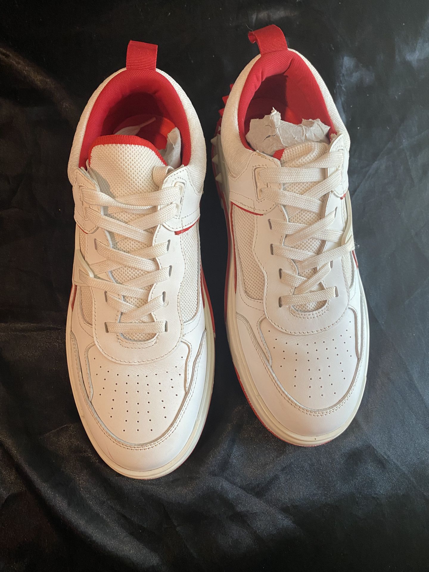 Christian Louboutin Astroloubi model in white and red calf price
