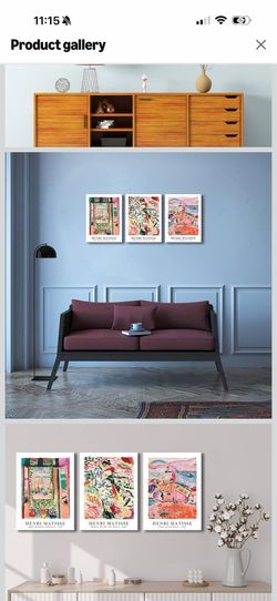 Matisse Wall Art - Canvas - 3 Piece