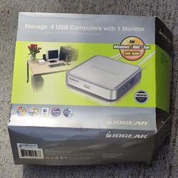 IOGEAR 4-Port USB VGA KVM Switch with Audio & Cables GCS634U