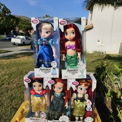5 Disney Animators Collection Princess 16" Dolls, *1st Eddition