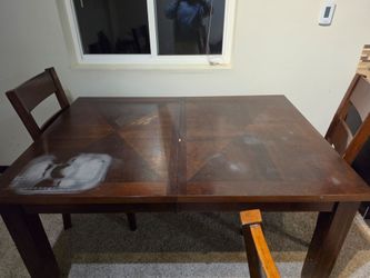 Wood Dining Table with Chairs