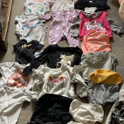 Baby Girl Clothes  Size From 0 To 12 Months For $10