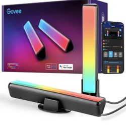 Govee Smart LED Light Bars, Work with Alexa and Google Assistant, RGBICWW WiFi TV Backlights with Scene and Music Modes for Gaming, Pictures, PC, Room
