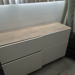 White Dresser Magnetic Push
