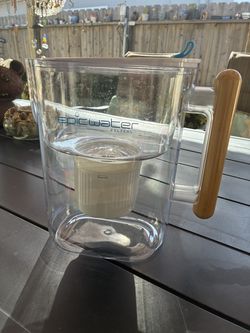 Epic Pure Water Filter Pitcher with Bamboo Handle & Original Box