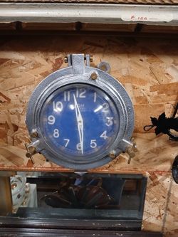 QUARTERMASTER WALL CLOCK BLUE
