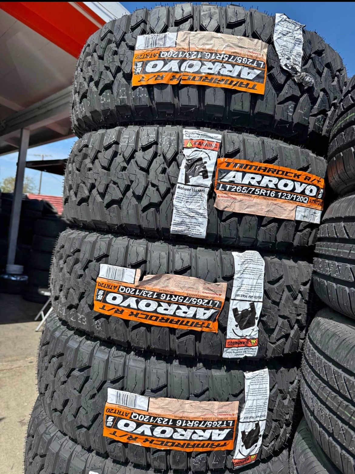 ‼️📲Lt265/75/16 Vendo Set De Llantas Nuevas Marca Arroyo RT