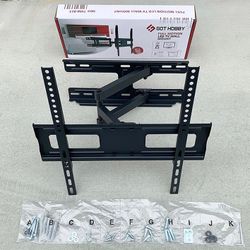 (NEW) $25 Full Motion 32-55” TV Wall Mount Swivel Tilt VESA 400x400mm, Max Load 99 Lbs