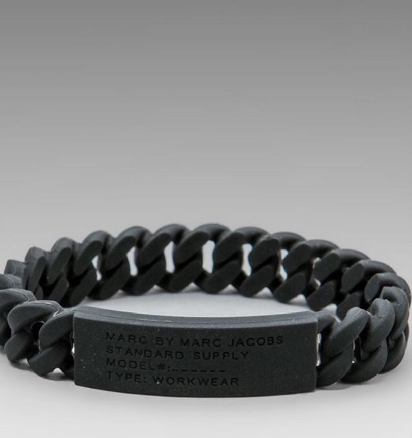 Marc By Marc Jacobs Bracelet (Black Rubber)