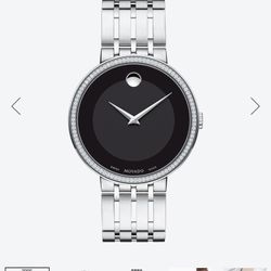 Authentic Men’s Movado  watch 39 Cm Diamond Bezel 2,900 when New  