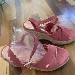 Ted Baker Wedge Sandals Sz 38 (US 7.5)