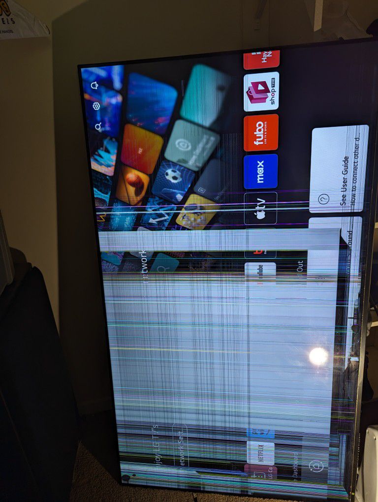 LG 65 inch TV (Screen Cracked)