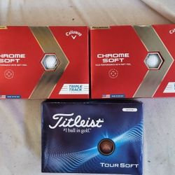 Titleist Soft Tour & Callaway Chrome Soft Golf Balls