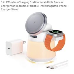 Brand New : 3 in 1 Wireless Charging Station For  Iphone 
