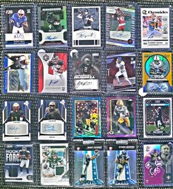 nfl football card number patch auto lot