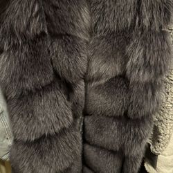 Natural Faux Fur Vest