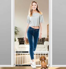 Brand new metal short freestanding dog gate