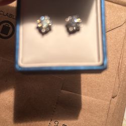 2ct Lab Grown Diamond Studs (14K White Gold)