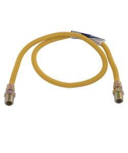 EASTMAN 48-in 1/2 -in MIP Inlet x 1/2 -in MIP Outlet Stainless steel Gas connector