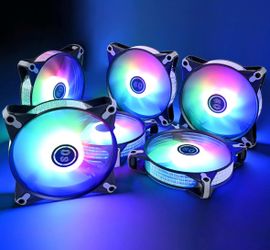 RGB 120mm PC Case Fans – Set of 6