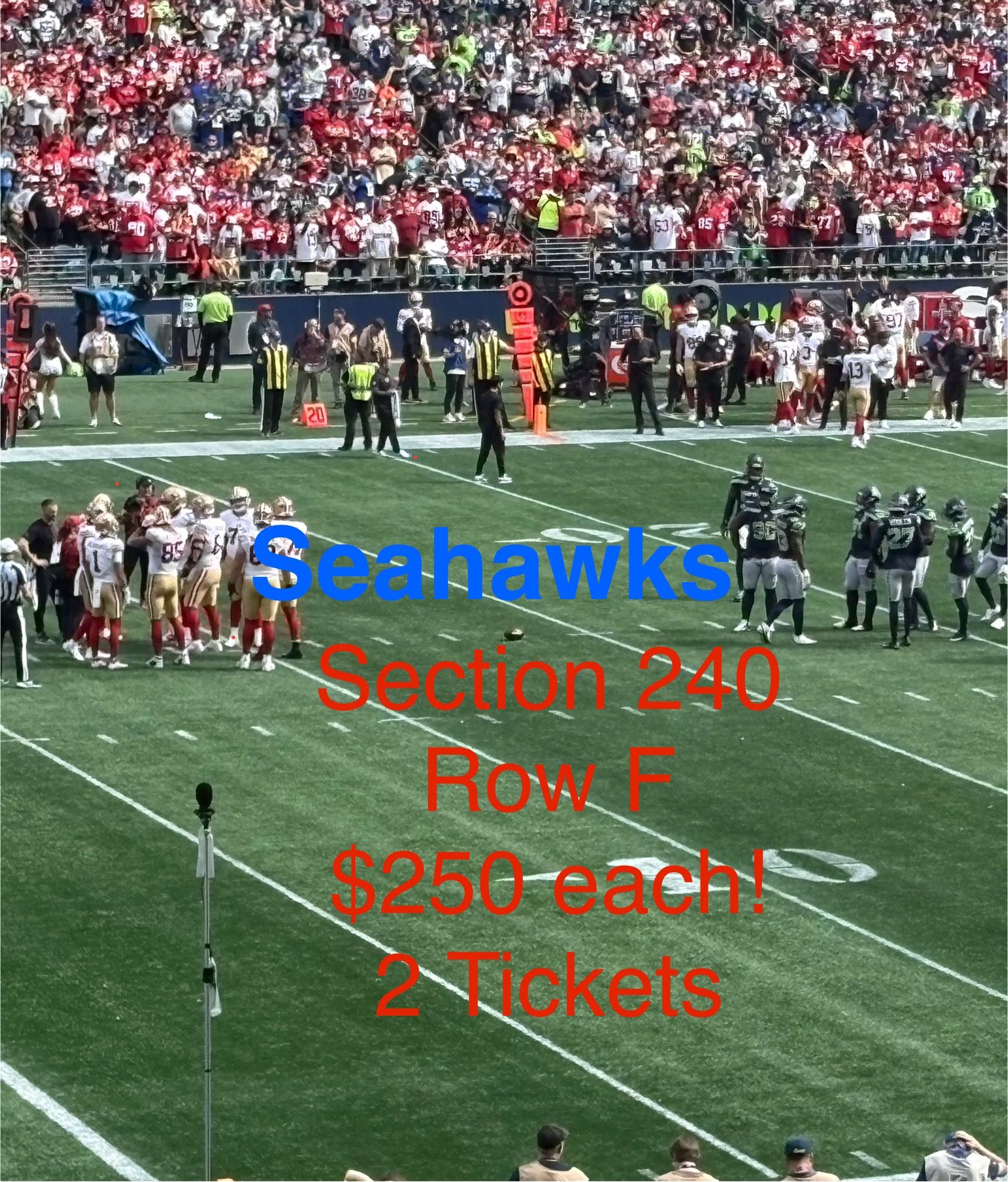 Seahawks Cardinals Section 240