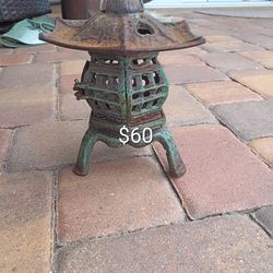 Two Cast IRON PAGODAS