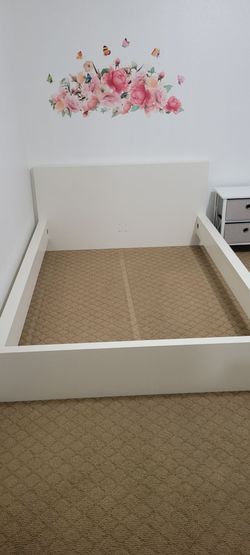 Full size bed frame.