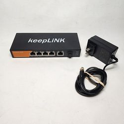 KeepLink 5-Port Multi-Gigabit 2.5Gbps+ 1x10Gbps SFP+ Unmanaged  Ethernet Switch