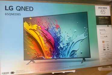 65” LG QNED Smart TV + TV Stand | Purchased in 2025 | Like New