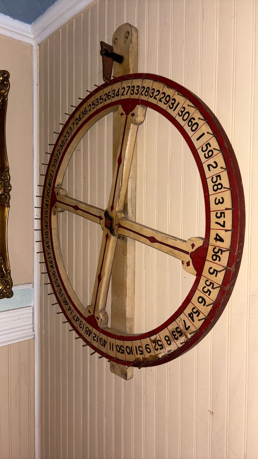 Vintage roulette wheel