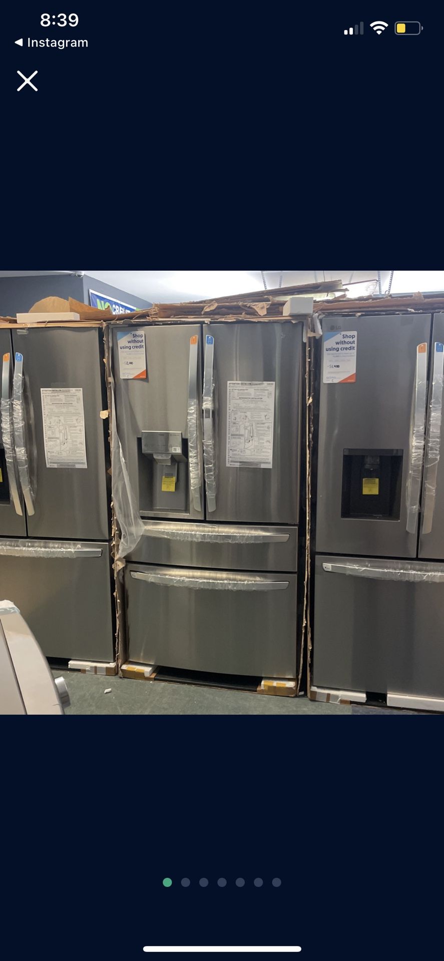 Brand New In Box LG 4 Door Stainless Steel Refrigerator With Craft Ice Maker,All Products : American Fashion Style Bags On Sale