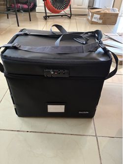 DocSafe branded fireproof document storage bag designed to hold letter or legal …