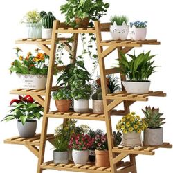 Brand new in box📦 9-shelf bamboo plant stand 🎍🎋