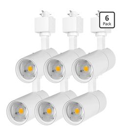 New EAGLOD 12W H Track Lighting Heads 6 Pack White