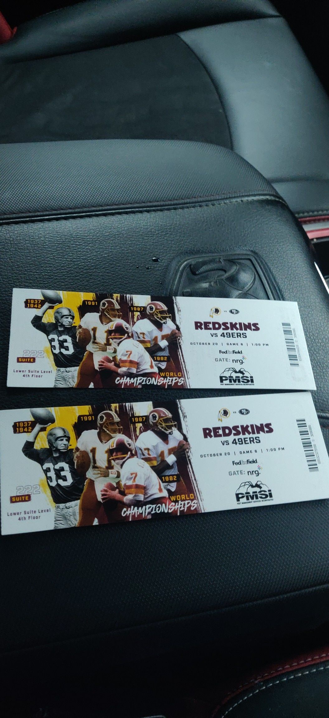 Redskins Suite Tickets with Food and Drinks included