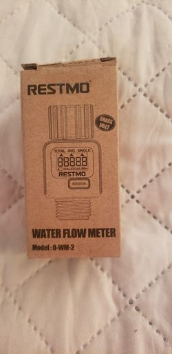 RESTMO Water Flow Meter with Brass Inlet Metal Thread