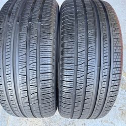 TWO TIRES 285/45/20 Pirelli Scorpion Verde Runflats With 95% Left Amazing Pair • 